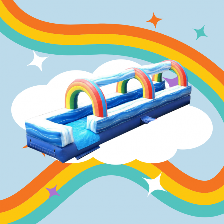 Rainbow Slip & Slide Water Slide